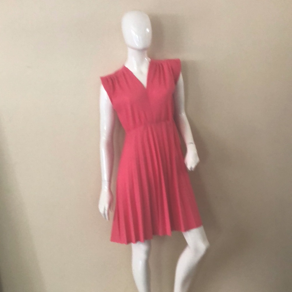 Vintage Pink Polyester Dress Medium or Large